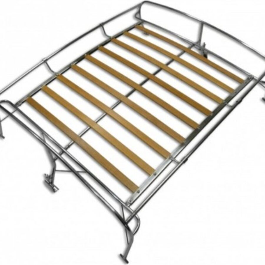 VW BEETLE T1 ROOF RACK, STAINLESS STEEL WITH WOOD SlATS (AC898410_IAP)