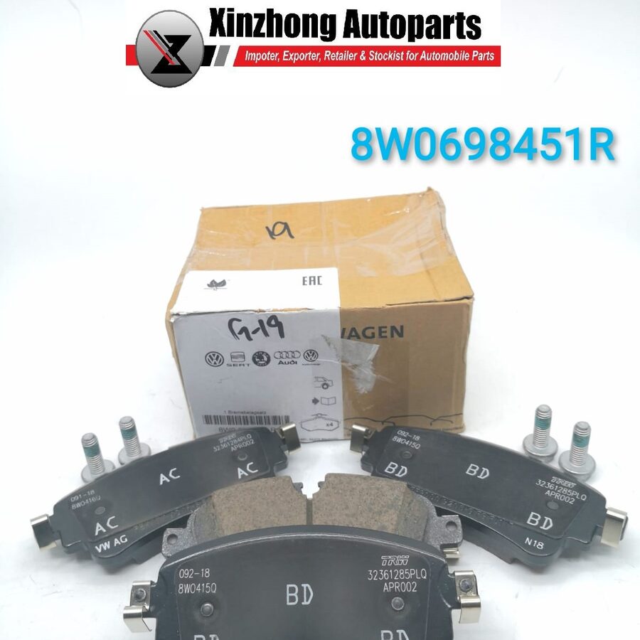 AUDI A6 2019 2.0CC, AUDI Q5 2017 onwards2.0CC, AUDI A5 2017 onwards2.0CC, AUDI A6 2019 3.0CC REAR BRAKE PADS (8W0698451R)